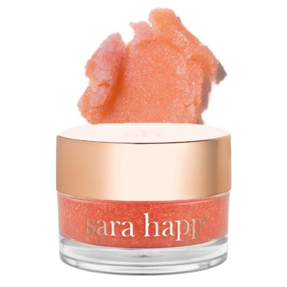 Sara Happ The Lip Scrub in SPARKLING PEACH .5oz/14.8 mL *Brand New in Box